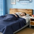 thumbnail image 2 of Cooling Comforter Full/Queen Size with Tencel™ Fill, Cooling Blankets for Hot Sleepers & Night Sweats，Double-Sided Cold Blanket All Season Breathable Lightweight Duvet, 90x90 Inches, Blue, 2 of 3
