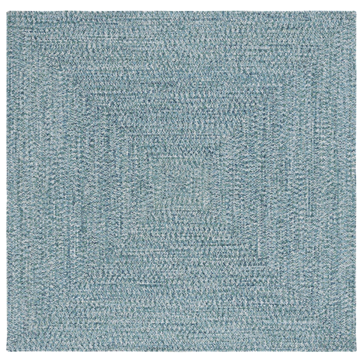 SAFAVIEH Braided Gino Distressed Machine Washable Reversible Runner Rug, Teal/Green, 2'3" x 10'
