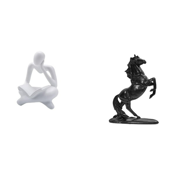 Figura de lector abstracto,Estatua de pensador abstracto,arte,manualidades,decoraciones,Figuras humanas decorativas para oficina,objetos coleccionables,Estatua del caballo,Estatua de caballo de