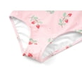 thumbnail image 4 of Serdomi Little Girls Pink Strawberry Print One-Piece Swimsuit Asymmetrical Ruffle Bathing Suit Size 8, 4 of 7