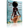 thumbnail image 1 of African American Wall Art Black King And Queen Canvas Print Painting Picture Artwork Black Girl Inspirational Quotes Wall Decor For Living Room Bedroom Office Home Decor Framed Ready To Hang 16x24Inch, 1 of 6