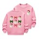 thumbnail image 2 of Cowsor Girls Sweatshirts Kids Cute Graphic Crewneck Pullover Tops Xmas Long Sleeve Holiday Shirts, 2 of 5