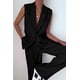 thumbnail image 2 of Conjunto PRETTYGARDEN Chaleco sin Mangas Pantalones de Pierna Ancha Negro Talla S, 2 of 7