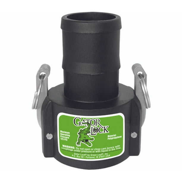 Green Leaf GLP200CNL Gator Lock Cam Lever Coupling, 2 in, Female X Hose