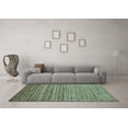 thumbnail image 3 of Ahgly Company Indoor Rectangle Abstract Light Blue Modern Area Rugs, 2' x 5', 3 of 4