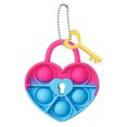 thumbnail image 2 of LLavero de burbujas de empuje en forma de corazón para el Día de San Valentín, juguete relajante sensorial antiestrés, llavero de juego para aliviar el estrés, 2 of 8