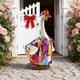 thumbnail image 1 of Disfraz de ganso para estatua de exterior | Atuendo decorativo para gansos de jardín | Ideal para porches, jardines y patios | Se adapta a gansos decorativos de 58 cm | Tejido de poliéster, 1 of 6