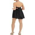 thumbnail image 4 of Robe Tube Sans Manches Dos Nu Sans Bretelles Plissée Découpée Mini Robe de Bal Torsadée devant Évasée, 4 of 7