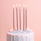 thumbnail image 3 of 36 Velas De Pastel Colores Metálicos Para Cumpleaños Fiesta Malubero Rosa, 3 of 5