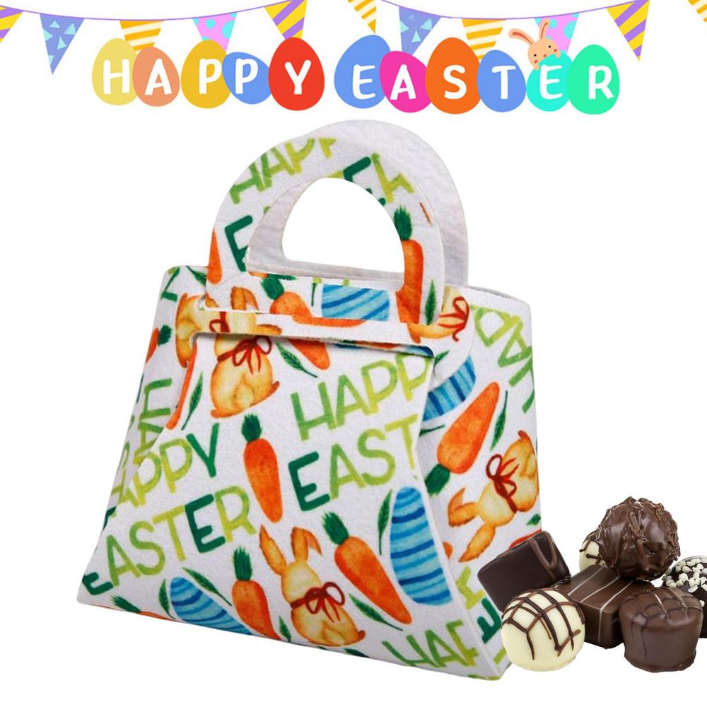 Laideyi Easter Bunny Gift Bags Happy Easter Day Treat Bags with Handles