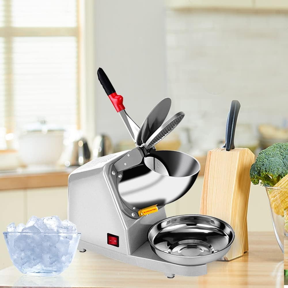 Electric Shaved Ice  - Dual Blade Snow Cone Maker for Home & Commercial Use