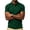 Dark Green, variant on Polo Shirt for Men Turn Down Collar Short Sleeve Casual Polos Three Button Placket Cotton Blend Summer Tops