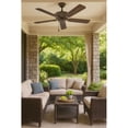 thumbnail image 4 of 903352FMM-NWA Hinkley Lighting Metro Wet - 52 Inch 5 Blade Ceiling Fan-Metallic Matte Bronze Finish, 4 of 15