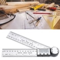 thumbnail image 4 of Digital Angle Finder, Stainless Steel 200mm Ruler Digital Angle Ruler High Accuracy  For Woodworking, 4 of 8