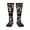 3 Black, variant on Womens Retro Thin Red Firefighter Line Flag Knee High Socks Comfy Thermal Boot Long Socks