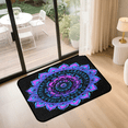 thumbnail image 2 of CURLYOOT Vintage Mandala Flower Front Door Mat, Washable Non-Slip Door Mat, Indoor Outdoor Floor Mats Absorbent Welcome Doormat for Entrance 20" x 30", 2 of 8