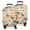 Pugs and Pioneer, variant on Bulldog Dog and Footprints Luggage Cover Fashion Suitcase Cover Baggage Covers Fit 25-28 Inch Luggage (Go Travel)