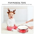 thumbnail image 4 of OULII Red Snare Drum for Enthusiast Percussion Playing and Musical Skill Building, 4 of 5