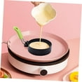 thumbnail image 5 of 4pcs Fried Egg Mold Circle Stencil Silicone Egg Cooker Grilling Gadgets Round Pancake Metal Egg Rings for Griddle Egg Molds for Frying Iron Spray Non Stick Reusable Baking Mold, 5 of 5