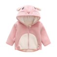 thumbnail image 4 of EnJoCho Toddler Fleece Jacket, Kids 3D Animal Hood Zip Up Plush Coat, Penguin Bunny Dinosaur Hoodie for Baby Boys Girls Fall and Winter Daily Wear, 4 of 4