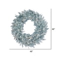thumbnail image 4 of Vickerman 48" Silver Fir Artificial Christmas Wreath, Warm White Dura-Lit LED lights., 4 of 4