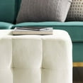 thumbnail image 4 of Modway Contour Tufted Cube Performance Velvet Ottoman in Ivory, 4 of 5