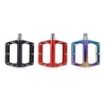 thumbnail image 4 of Eigraketly Pedales de plataforma de bicicleta de 2 piezas con rodamiento sellado, buen agarre, Pedal de ciclismo impermeable, piezas de repuesto Ciclismo Rojo Eigraketly OD027346-02, 4 of 6