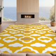 thumbnail image 2 of Design&I 2'x3' Washable Throw Rug Low Profile Daily Traffic Ready Accent Boho Mosaic Grid Shapes Geometric Large Classroom Abstract Plush Refined for Hallway, Laundry Room, 2 of 7