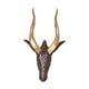 thumbnail image 2 of Cabeza de animal para decoración de pared, regalo, figura de resina, decoración para colgar en la pared. bronce, 2 of 4