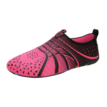 

PMUYBHF Female White Sandals Platform Couples Beach Water Shoes Men s and Women s Water Shoes Yoga Fitness Breathable Gradient Sneakers Hot Pink 39