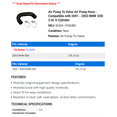 thumbnail image 2 of Air Pump To Valve Air Pump Hose - Compatible with 2001 - 2003 BMW 330i 3.0L 6-Cylinder 2002, 2 of 2