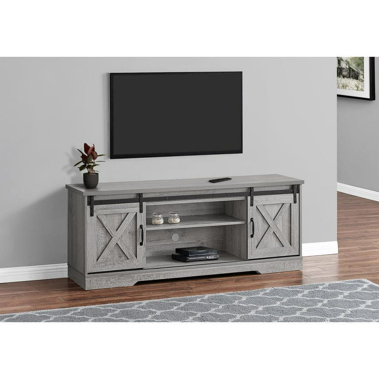 Monarch Specialties Tv Stand, 60 Inch, Console, Storage Cabinet