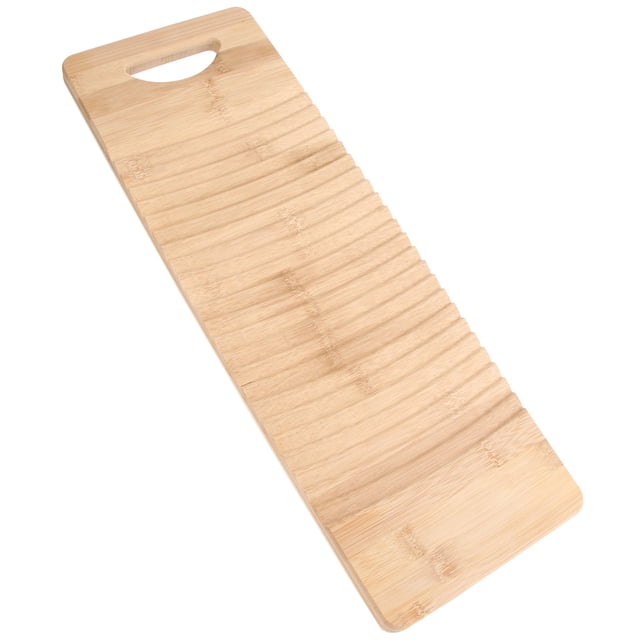 HAMPPLIES 1Pack Solid Wooden Washboard for Home Use Laundry Board Washboard 50x6.7x0.6in