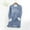 Blue, variant on Womens Sherpa Fleece Sweatshirts Winter Thick Blouses Top Fashion Letter Printed Lined Velvet Warm Shirts Causal Crewneck Long Sleeve Pullover Sweatshirt