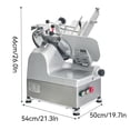 thumbnail image 2 of Commercial Countertop Automatic Electric Meat Slicer – 10-Inch Stainless Steel Blade, 550W / 110V, 7" Width & 0.25" Thick, Up to 50 Pcs/min, Deli Slicer for Restaurant & Home Use, 2 of 7