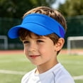 thumbnail image 6 of Summer Hats for Women Kids Breathable Visor Cap Adjustable Headband Outdoor Sport Hat Blue One Size, 6 of 9