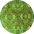 thumbnail image 1 of Ahgly Company Indoor Round Persian Green Traditional Area Rugs, 6' Round, 1 of 1
