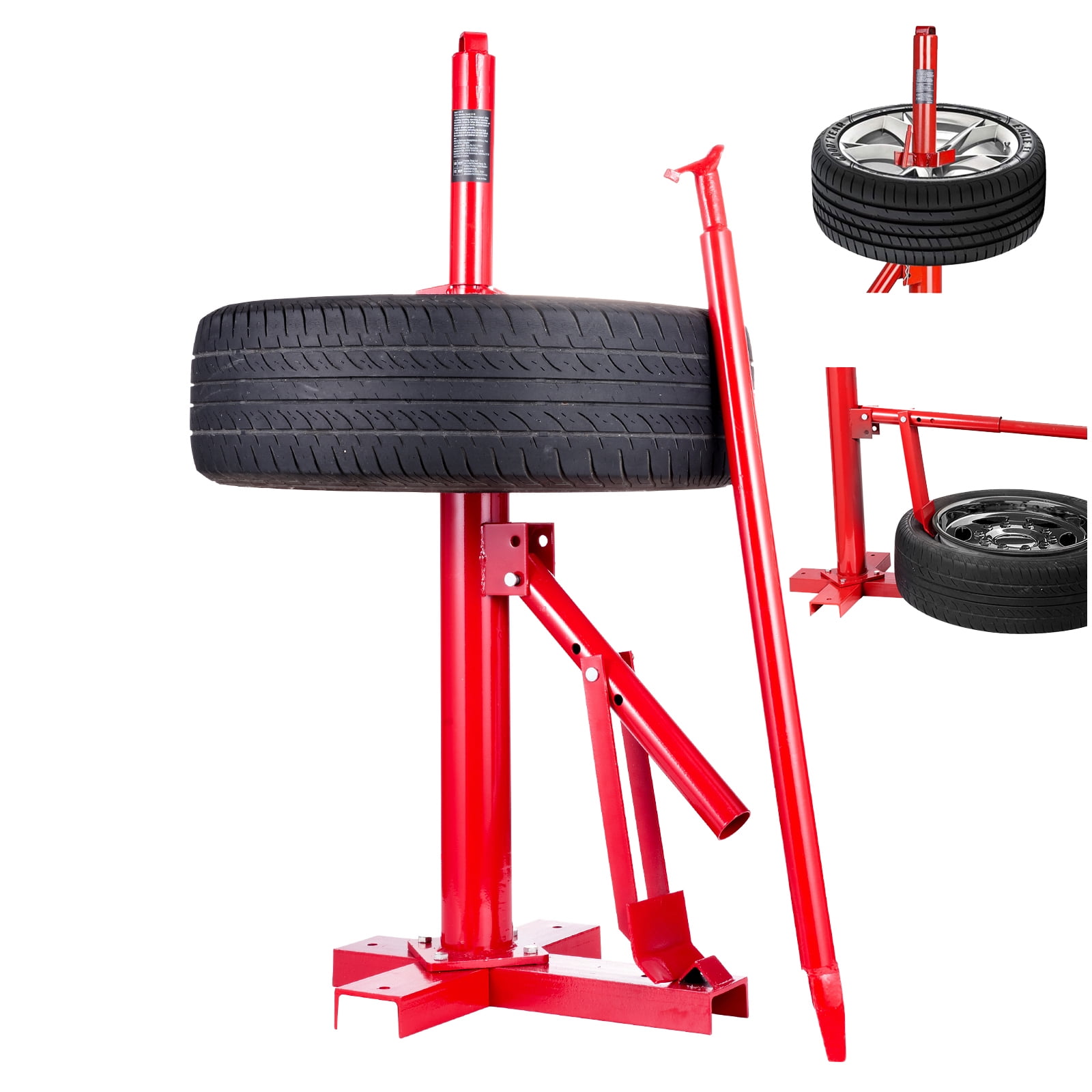 KFFKFF Manual Tire Changer Bead Breaker Tool Portable Fits Car Truck Motorcycle