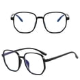 thumbnail image 1 of Eyeglass Blue Light Blocking Trend Polygon Lightweight Transparent Spectacle For Men WomenBlack, 1 of 5