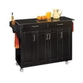 thumbnail image 1 of Homestyles Create-a-Cart Chariot de Cuisine Roulant en Bois, Noir, 1 of 15