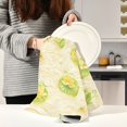 thumbnail image 6 of Yellow Lotus Garden Kitchen Towels Set of 4 Tea Towels for Kitchen Decorative Waffle Dishcloths 28x18in, 6 of 7