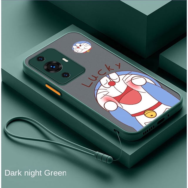 Huawei nova 11 Pro 11i Y91 Y71 Lindo Caso Lucky Doraemon Candy Color Carcasa Transparente Mate Parachoques Cubierta Trasera