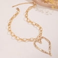 thumbnail image 3 of NICKSUN Y2k Large Hollow Heart Necklaces for Women Big Chunky Heart Pendant Necklace Exaggerated Layered Double Hearts Gold/Silver Beaded Choker Necklace Dainty Statement Jewelry Gift, 3 of 8