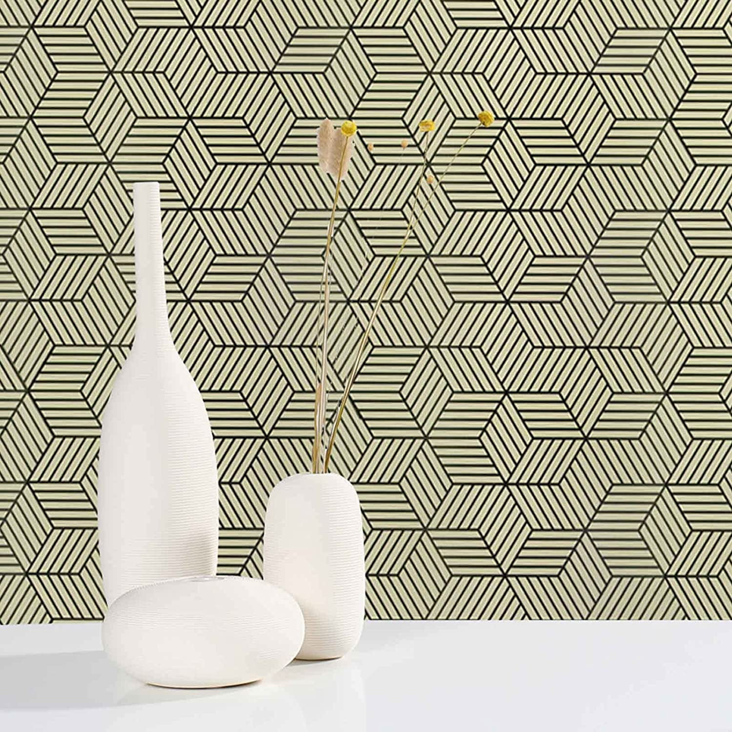 Peel and Stick Wallpaper Geometric Hexagon | Walmart Canada Peel and Stick Wallpaper Geometric Hexagon | Walmart Canada