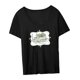 thumbnail image 5 of Camiseta para mujer, camiseta para mujer, camiseta básica, ropa elegante para mujer, camisetas de manga corta, camisetas de verano para caminar, ir de compras en la oficina Negro, 5 of 10