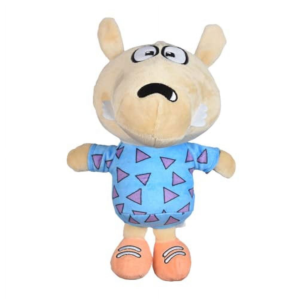 Nickelodeon Rocko s Modern Life Spunky Figure Plush Dog Toy 9 Inch White Squeaky Dog Toy for All Dogs Nickelodeon Medium Toys for Dogs Squeak Dog Toy Walmart