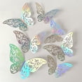 thumbnail image 1 of Pegatinas de mariposa huecas tridimensionales, decoración de pared para fiestas en casa, fondo de pared, 1 of 5