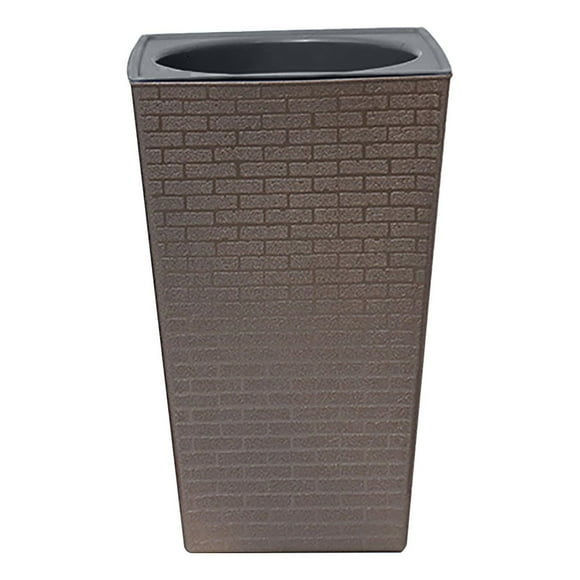 Binmer Flower Pots Clearance Plastic High End Multi Color Water Storage Lazy Flower Pot Brick Pattern Imitation Metal Plastic Flower