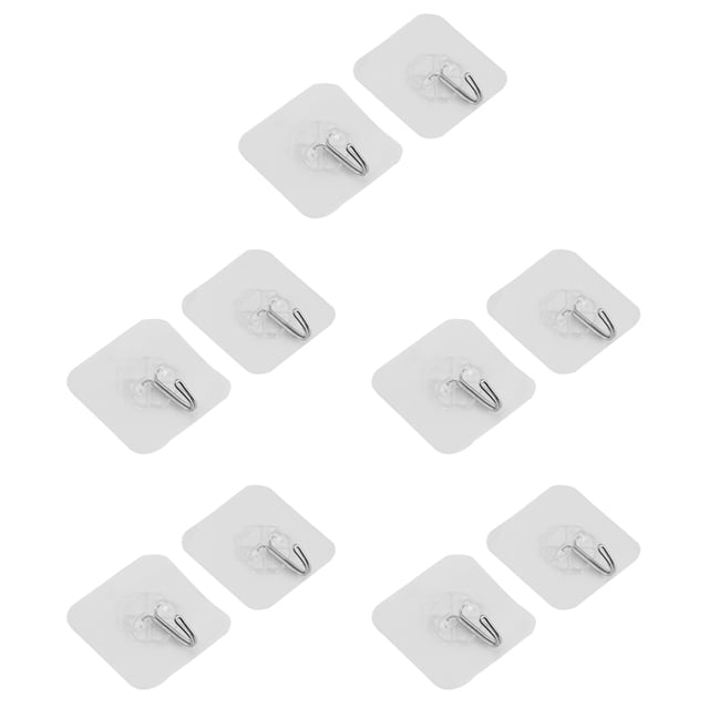 Fuerte Transparente Ventosa de Pared de Ventosa Percha para Cocina Baño Casa (10)