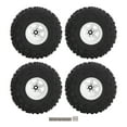thumbnail image 2 of 4PCS RC Wheel Crawler Tire Set, Robust Rubber Tires and Metal Hubs, Excellent Grip, Shock Absorption, Easy to Install, Compatible with Redcat, Axial SCX10, D90, Hpi, 2 of 7